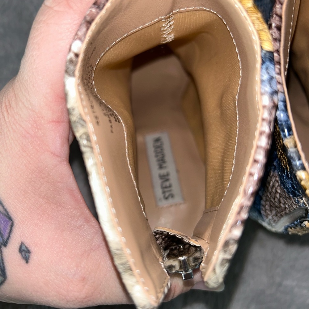Steve Madden Trista Multicolored Python Block Hee… - image 5